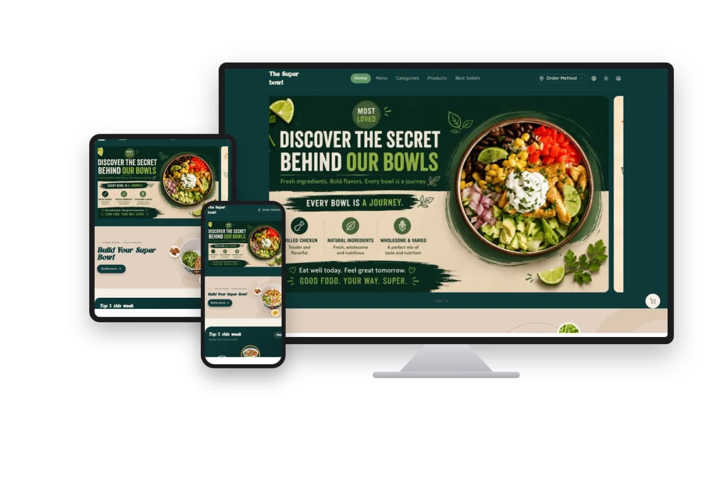 The Super Bowl online store design and development